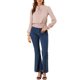 thumbnail image 2 of Blusa casual de manga farol con estampado floral de Allegra K para mujer, color rosa, talla XS, 2 of 7