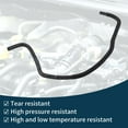 thumbnail image 5 of Unique Bargains Radiator Hose Heater Hose Radiator Outlet Hose Pipe No.22875329 for Chevy Malibu 2011-2016 Plastic Coolant Pipe Black 1 Pc, 5 of 6