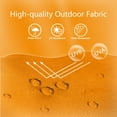 thumbnail image 5 of Abble 11FT Outdoor Patio Umbrella with Crank Handle, Market Umbrella with 8 Sturdy Umbrella Ribs, Waterproof for Garden Deck Backyard Pool, Orange, 5 of 7