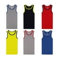 thumbnail image 3 of Buyless Fashion Boys Scoop Neck Tagless Undershirts Soft Cotton Tank Top (6 Pack) 1-2, 3 of 7