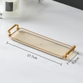thumbnail image 2 of kowaku Light Brown Dining Table Multipurpose Decorative Candle Holder Tray, 2 of 10