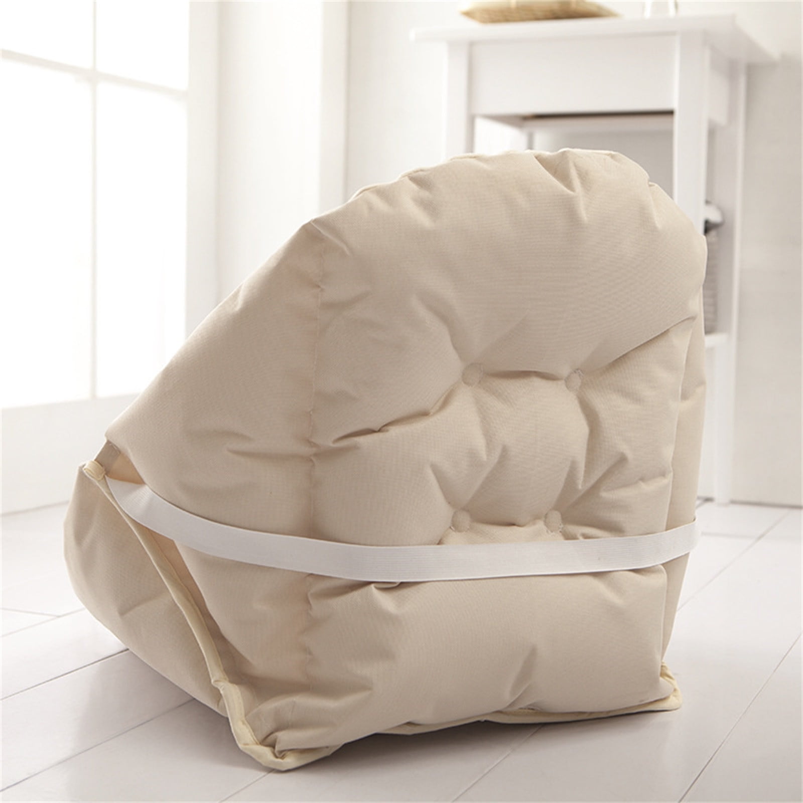 EGYMEN Hammock Swing Chair Cushion, 16"x16" Hanging Basket Seat Pillow, Soft Hanging Egg Chair Back Cushions Pads, for Indoor and Outdoor Garden Offices(Beige)