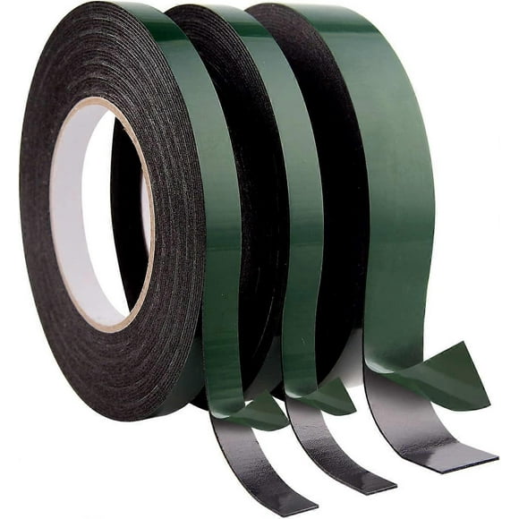 3Pcs Double Sided Adhesive Tape, Extra Strong Double Sided Tape Waterproof Mounting,10m Each Roll