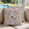 thumbnail image 2 of Pillow Covers 20x20 Set of 2, Orange Red Leaf Square Throw Pillow Covers for Couch/Sofa/Living Room, Vintage Farmhouse Boho Pastoral Tribal Decorative Soft Pillowcases for Couch Throw Pillows, 2 of 9