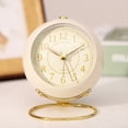 thumbnail image 2 of Relojes, Retroiluminación, Diseño Simple y , Reloj de Escritorio Pequeño con Luz , Silencioso, Funciona con Pilas, Color Negro., 2 of 5