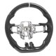 thumbnail image 3 of Car Steering Wheel, White Stitching Carbon Fiber Steering Wheel 12 O'Clock Ring Perforated Leather  For Repair ANGGREK Car Steering Wheel, 3 of 8