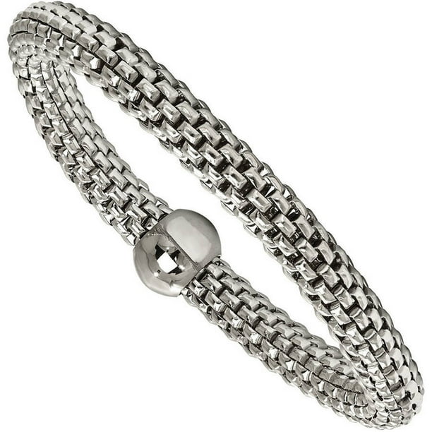 Stainless Steel Polished Stretch Bracelet