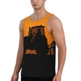 thumbnail image 2 of Uemuo tractor cultivating the land Pattern Men's Muscle Shirts Sleeveless Dry Fit Gym Workout Tank Top Lightweight Sports Tank Top Beach Tank Top, Loose-fit Sleeveless Shirt-Medium, 2 of 7