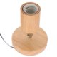 thumbnail image 1 of Wood E27 Thread Lamp Holder Rotatable Light Socket Ceiling Light Bulb Socket, 1 of 4