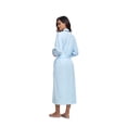 thumbnail image 2 of MAYFISH Women's 100% Cotton Robes Lightweight Kimono Long Soft Bathrobe for Women with Pockets(LightBlue,XL), 2 of 6
