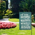 thumbnail image 4 of This Home Runs on Laughter Love a Whole Lot of Jesus Garden Flag, Double Sided Yard Outdoor Farmhouse Lawn Porch Decor Flag, Christian Religious Decor Flag, Bible Faith Housewarming Gifts, 4 of 6