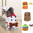 thumbnail image 1 of Flmtop Breathable Dog Jumpsuit Animal Style Cotton Dog Creative Cosplay Costume for Halloween Multicolor, 1 of 9
