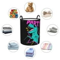 thumbnail image 4 of Balery Rex Dinosaur With Sunglasses Cesta de ropa redonda con asas, impermeable, independiente, para ropa, juguetes, dormitorio y familia-Medium, 4 of 6