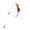 Orange, variant on Purple Purple Telescopic Cat Wand Toy With Feathers Bell Retractable Metal Plastic Rod For Indoor Cats Play Exercise Entertainment