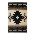 thumbnail image 2 of Emma + Oliver Fe 8x10 Berber Olefin Accent Rug with Complementary Southwestern Pattern in Beige, Black and Brown and Jute Backing, 2 of 7