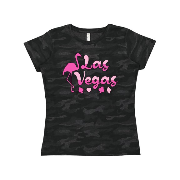 Inktastic Las Vegas- flamingo silhouette in pink Women's T-Shirt