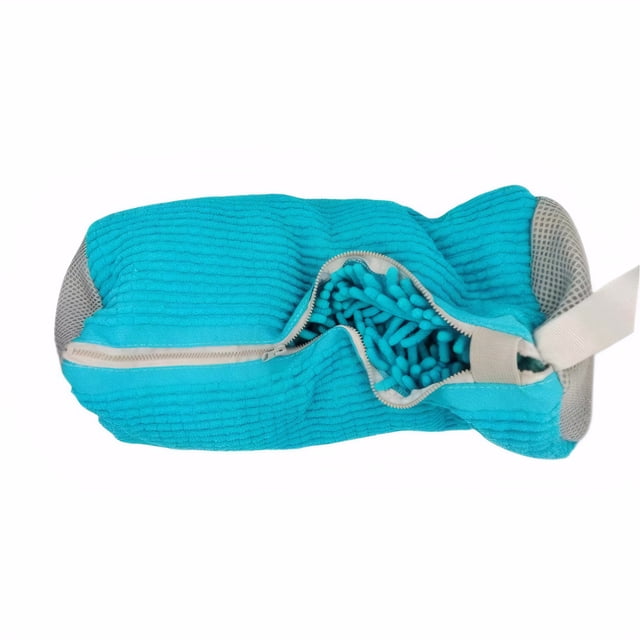 Wosthever Bolsa de de zapatillas portátil, protección para zapatos, Bolsa para lavar zapatos reutilizable, lavandería Suministros de limpieza para el hogar Azul