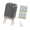 thumbnail image 4 of DOMELAY Trash Can with Lid Holder Touchless Waste Basket for Toilet Kitchen Entryway Deep Grey, 4 of 9