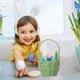 thumbnail image 3 of Huevos de Pascua Llenos para Niños Tejidos Conejo Cesta Hierro 21x12.5x8.5cm / 8.27x4.92x3.35In Orejas Largas Tote para Huevos Almacenamiento Cesta de Regalo de Pascua para Niños, 3 of 7