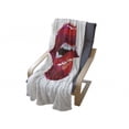thumbnail image 4 of Lips Soft Flannel Fleece Throw Blanket, Detailed Woman Biting Design with Pinkish Tones on Plain Background, Cozy Plush for Indoor and Outdoor Use, 70" x 90", Dark Coral Pink White, by Ambesonne, 4 of 6