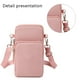 thumbnail image 3 of Monedero pequeño tipo bandolera con cremallera para teléfono móvil, minicartera de hombro, cartera para teléfono inteligente con ranuras para tarjetas de crédito, 3 of 5