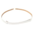thumbnail image 3 of Tittly Leather Belt Belts for Women Women Leather Belt Ladies Slim Belt Buckle Thin Elastic Fashion Dress Belt Running Belt Western Belts White One Size, 3 of 5