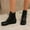 Black, variant on Bnwani Boots Women New Winter Fashion Toe Flat Ankle Versatile Casual Boot Black Size 5.5