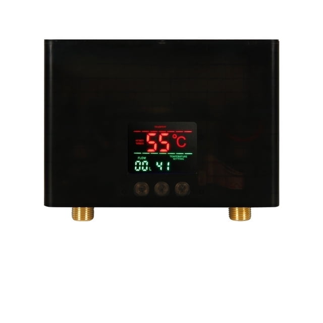 Instant Water Heater Bathroom Kitchen Wall Mounted Electric Water Heater LCD Temperature Display With Remote Control ,Compact Design