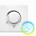 thumbnail image 5 of Ceiling Fan Stepless Speed Controller Wall Switch 220V 10A Speed Control Switch White, 5 of 5
