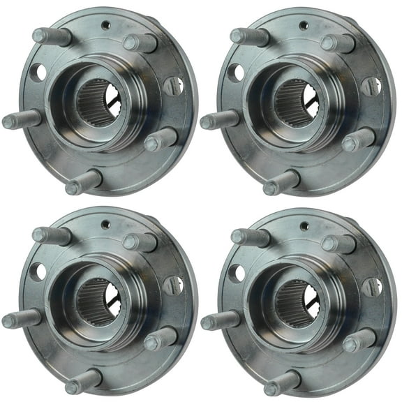 TRQ Wheel Bearing & Hub Assembly Front & Rear Kit Set of 4 for Saturn Pontiac BHA30144