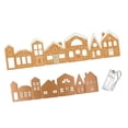 thumbnail image 4 of Casita de jengibre navideña de cartón, centro de mesa, decoración navideña DIY para repisa, chimenea, cocina, armario u oficina, 4 of 7