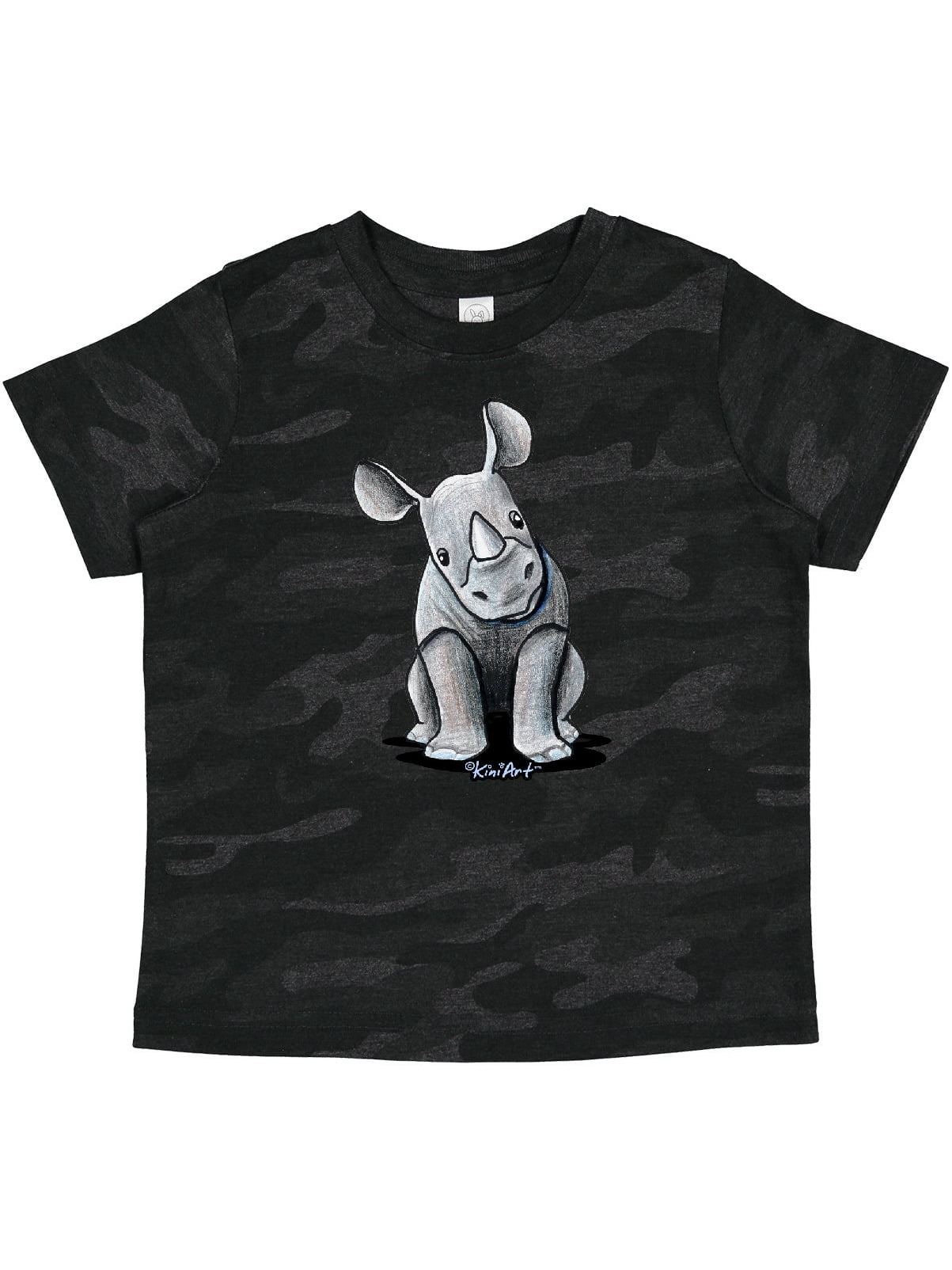 inktastic Curious Rhinos Toddler T-Shirt KiniArt 