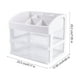 thumbnail image 4 of práctico soporte para maquillaje, caja de almacenamiento de escritorio para el hogar, dormitorio (blanco), 4 of 8