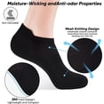 thumbnail image 3 of Chaussettes de Course Athlétiques Fines avec Talon 4/6/8Pairs pour Femmes, 3 of 5