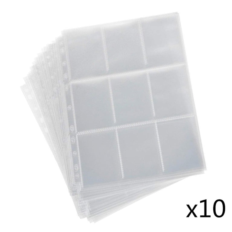 baseball card album sleeves MoKo 4-Pocket 400 Trading Binder with Sleeves, 50 Pages Dou  Mokodirect leaf design Add more pages later Walmart 10 Pack Protective Binder