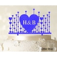 thumbnail image 1 of Monogram Cake Topper First Name Initial Heart Cake Topper, 1 of 1