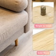 thumbnail image 3 of Paquete de 4 patas de muebles, patas de madera redondas de 10 pulgadas para sofá, pies de silla de reemplazo, 3 of 6