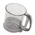 thumbnail image 1 of Taza de filtro de harina tipo prensa manual etiqueta de gramo precisa filtro de doble capa taza de tamiz de harina de malla semiautomática con tapa para herramientas para ANGGREK Otros, 1 of 8