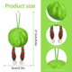 thumbnail image 3 of Adornos Navideños Peludos Verdes | Bolas Navideñas de Felpa Suave con Cinta | Bolas Decorativas Ligeras y Duraderas para Coronas, Centros de Mesa y Fiestas, 3 of 6