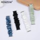 thumbnail image 4 of Elastisk Scrunchie-Rem för Apple Watch Armband 44mm 40mm 42mm 41mm 38mm 45mm 49mm Ultra Armband iWatch Kvinnor 8 7 6 5 4 SE Green, 4 of 5