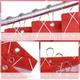 thumbnail image 5 of KSEERBABALL Black & Red Ombre Polyester Shower Curtain, 72" x 72" Waterproof, 5 of 5