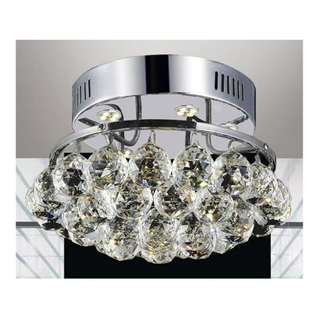 

CWI Lighting Queen 11 3-light Transitional Metal Flush Mount in Chrome