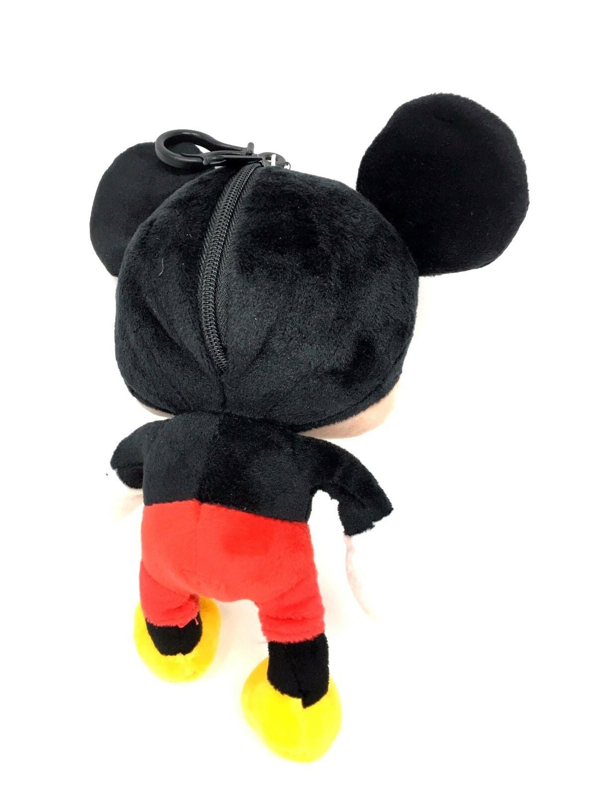 Disney Genuine Keychain Mickey Mouse Hand Glove keychain Cute Plush Pink  And Red