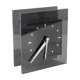 thumbnail image 2 of Reloj de mesa silencioso, único, moderno, elegante, minimalista y compacto para la decoración del hogar. Negro claro, 2 of 9