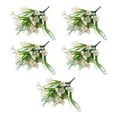 thumbnail image 4 of VONKY 5pack/lot Add Beauty To Home With Artificial Daisies Low Maintenance white 5Set, 4 of 6