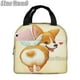 thumbnail image 2 of Kawaii cartoon Corgi Dog Lunch Bag Tote Bag Insulated Organizer Lunch Holder Bag for Work Workout Outdoors Picnic Beach Travel, 2 of 5
