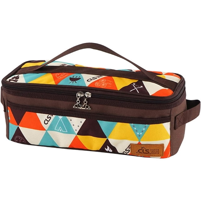 Organizador de utensilios de cocina para viajes y acampada, bolsa de viaje, bolsa portátil, bolsa para barbacoa, utensilios de cocina para campamento, patrón de cocina