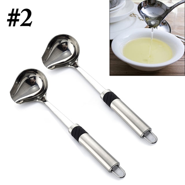 Coofit Soup Ladle Stainless Steel Heavy Duty Long Handle Kitchen Ladle Cooking Ladle
