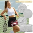 thumbnail image 6 of FUIALDOLG Trinidad and Tobago Tennis Skirt with Shorts for Women Lady High Waisted Athletic Skorts Tennis Golf Skort with Pocket Seamless Stretchy Athletic Shorts for Global Soccer Cup,S, 6 of 7