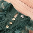 thumbnail image 3 of AMERTEER Robe d'Été Sans Manches en Coton et Lin pour Bébé Fille Robe Décontractée à Bords en Dentelle Robe Nœud, 3 of 7